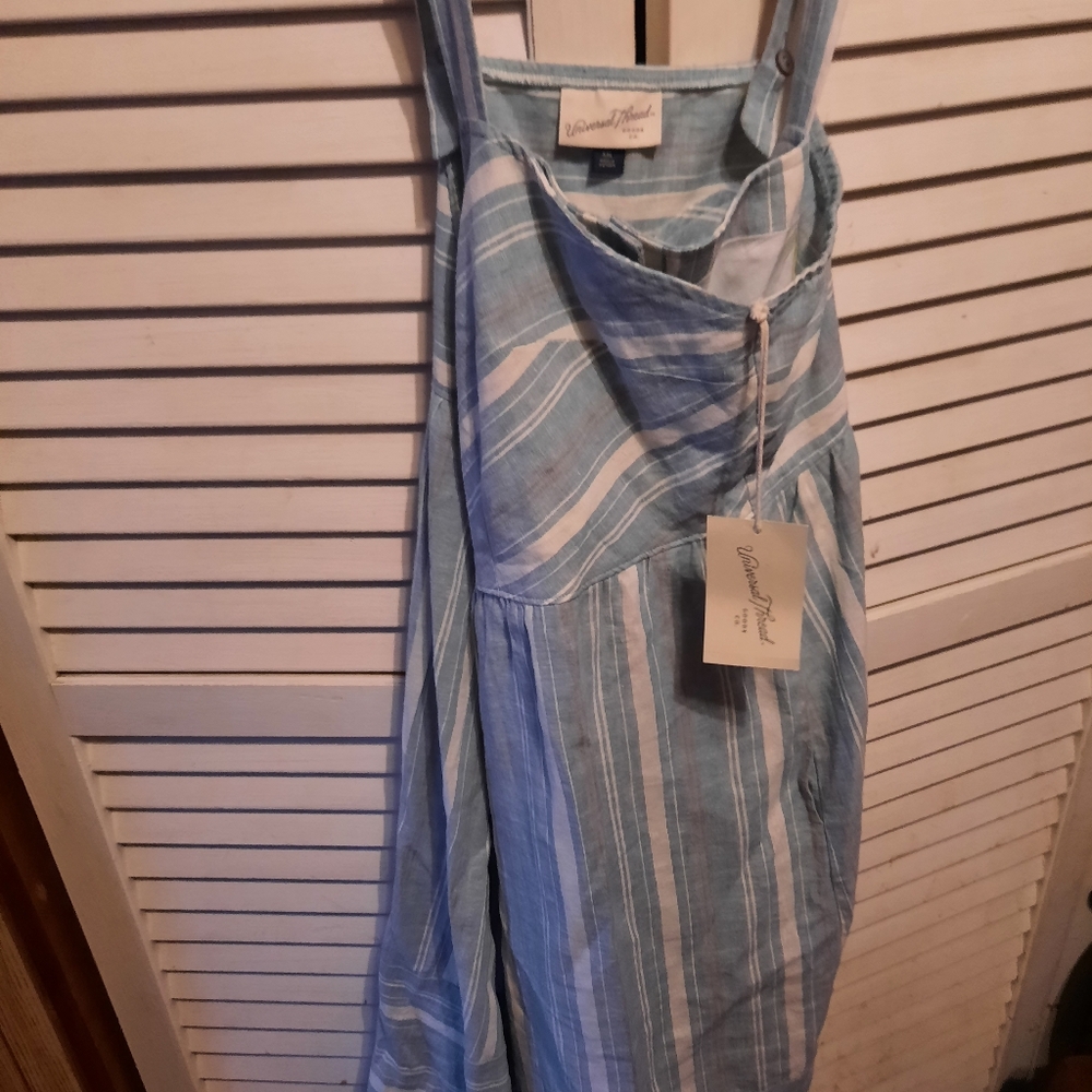 American thread dress blue white xxl nwt